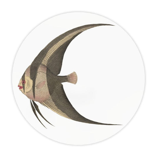 Vintage-inspired angelfish serving platter