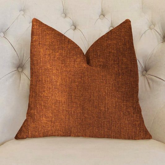 Luxe Burnt Cedar Throw Pillow