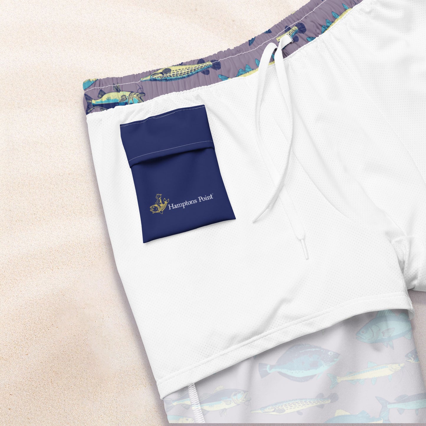 Atlantic Catch Recycled Swim Trunks – Lilac Gray