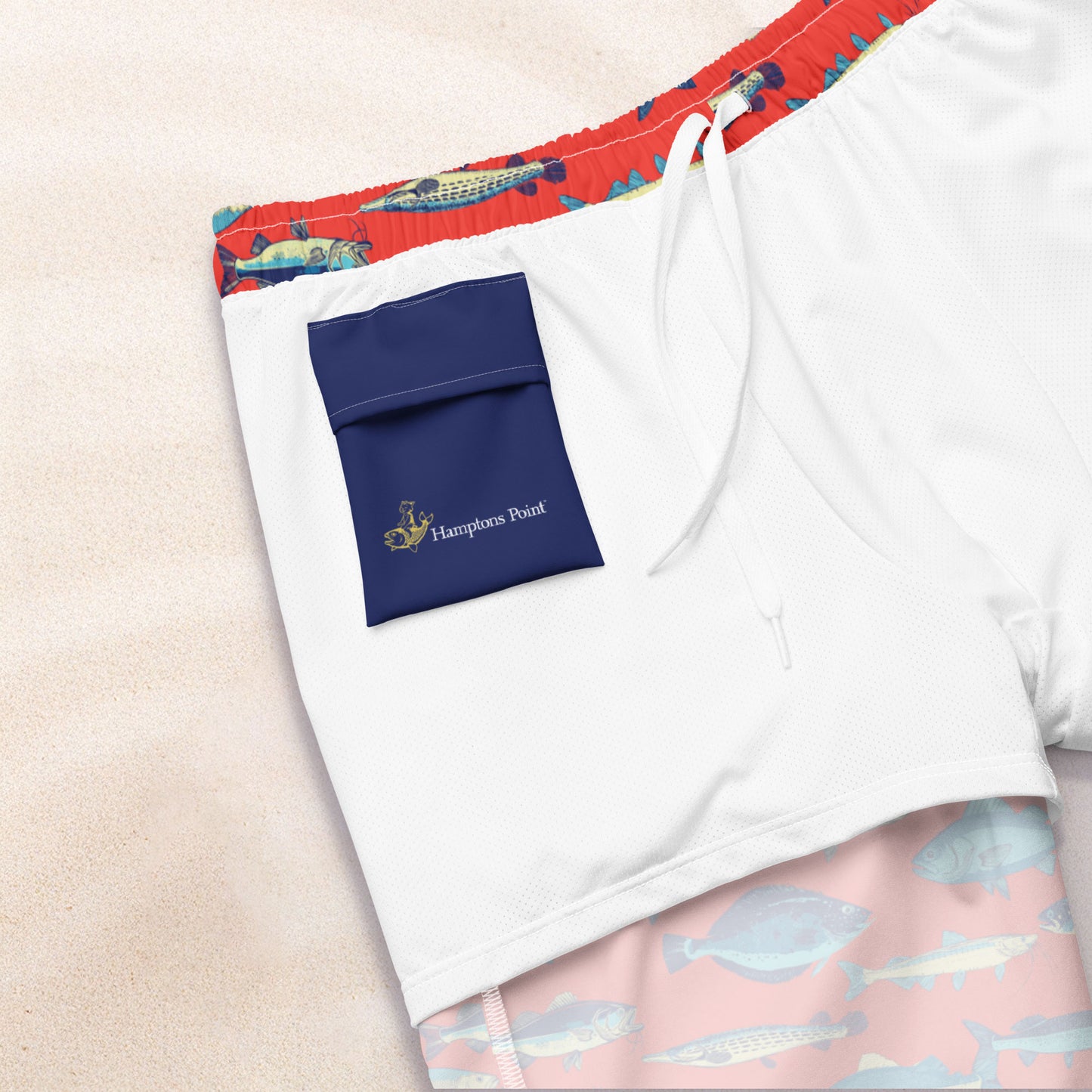 Atlantic Catch Recycled Swim Trunks – Summer Red