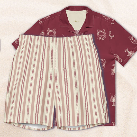 Field Guide Cuban Collar Shirt – Burgundy