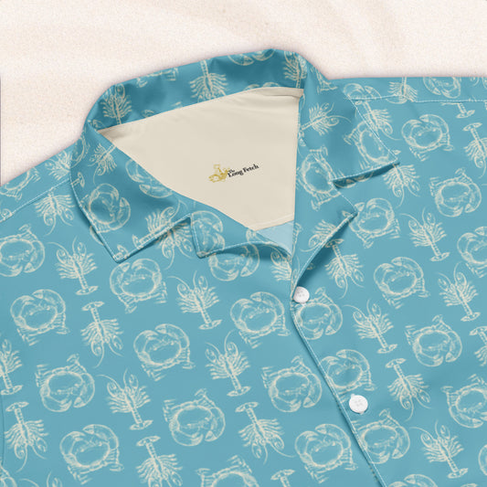 Field Notes Cuban Collar Shirt, Close Repeat – Ocean Blue