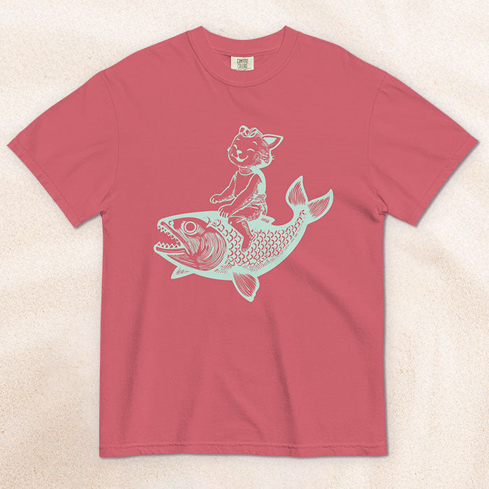 The Cat's Fish T-Shirt – Watermelon