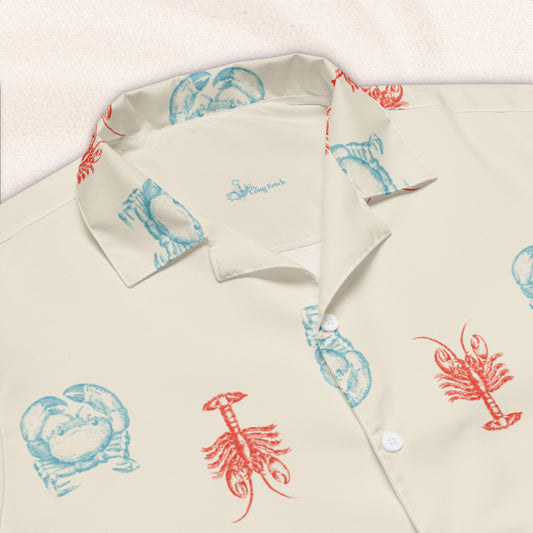 Field Guide Cuban Collar Shirt – Colorful Cream