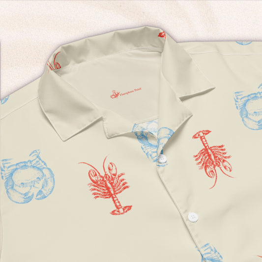 Heavy Crabs and Jumbo Lobsters Vacation Shirt – Colorful Cream