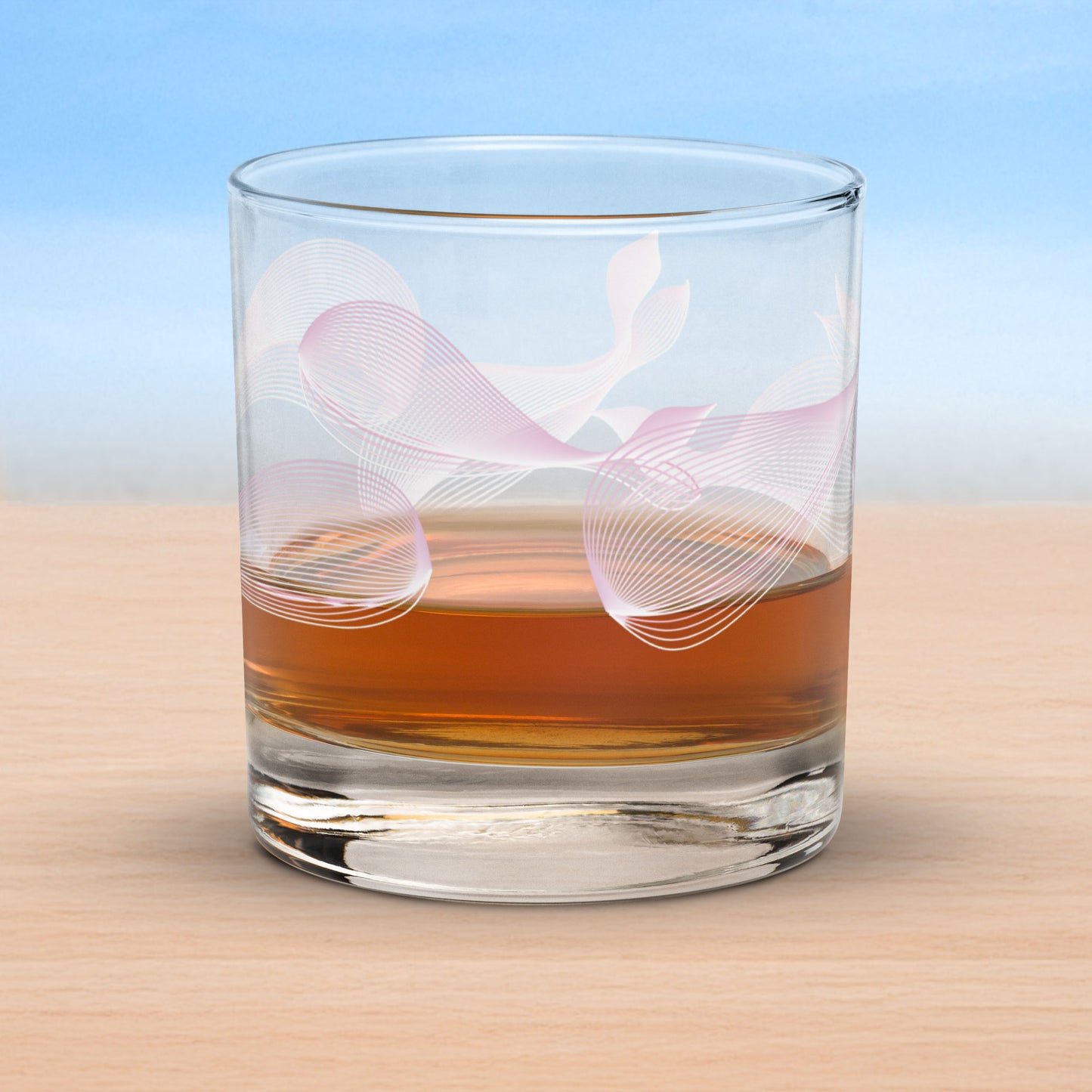 Whales old fashioned on-the-rocks glasses