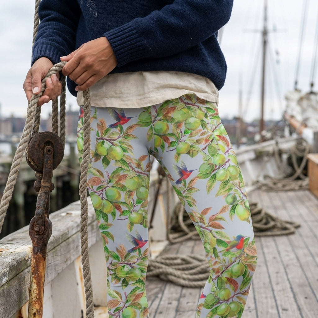 Citrus Grove Deck Leggings with Pockets – Seafog Blue