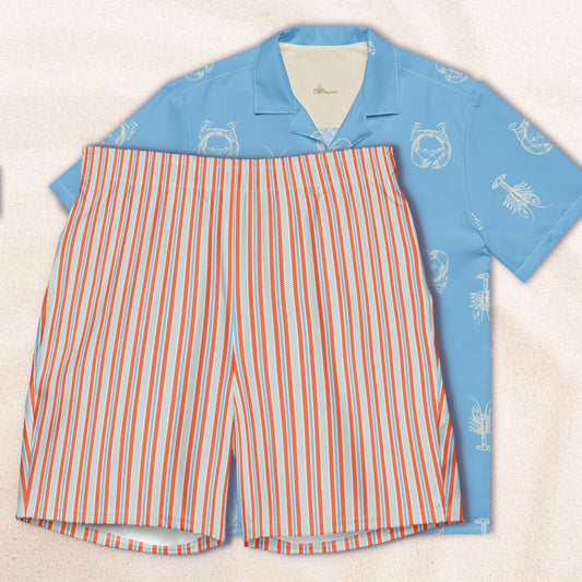 Field Guide Cuban Collar Shirt – Sky Blue