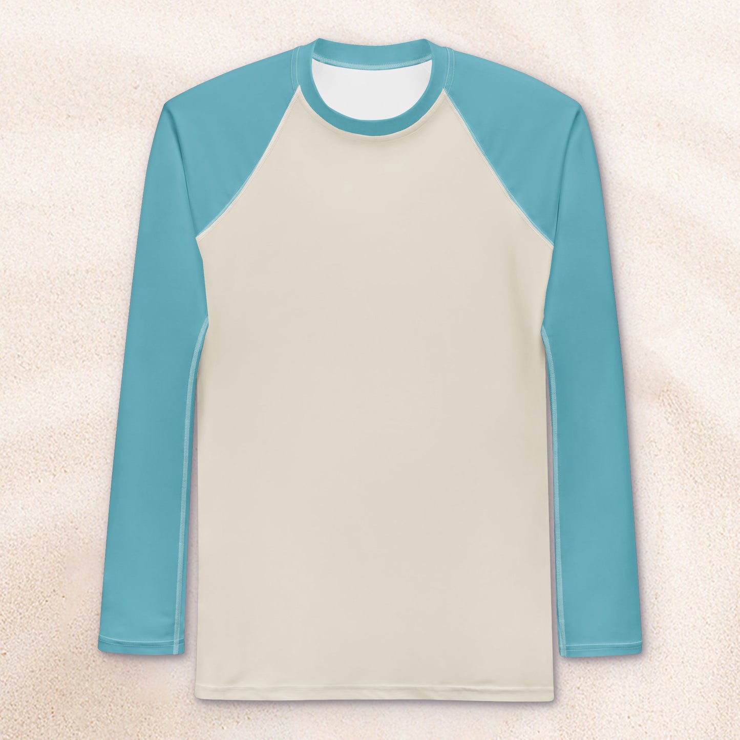 Color Block Surf Shirt – Light Ocean and Cream
