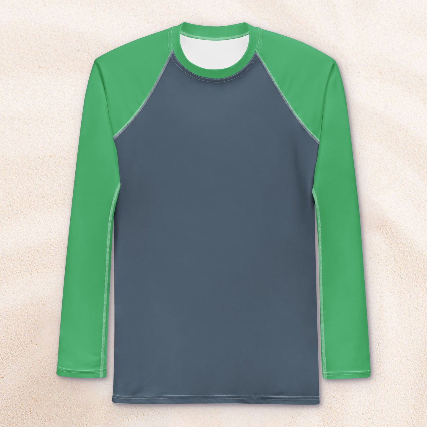 Color Block Surf Shirt – Palm Green and Van Deusen Navy Blue