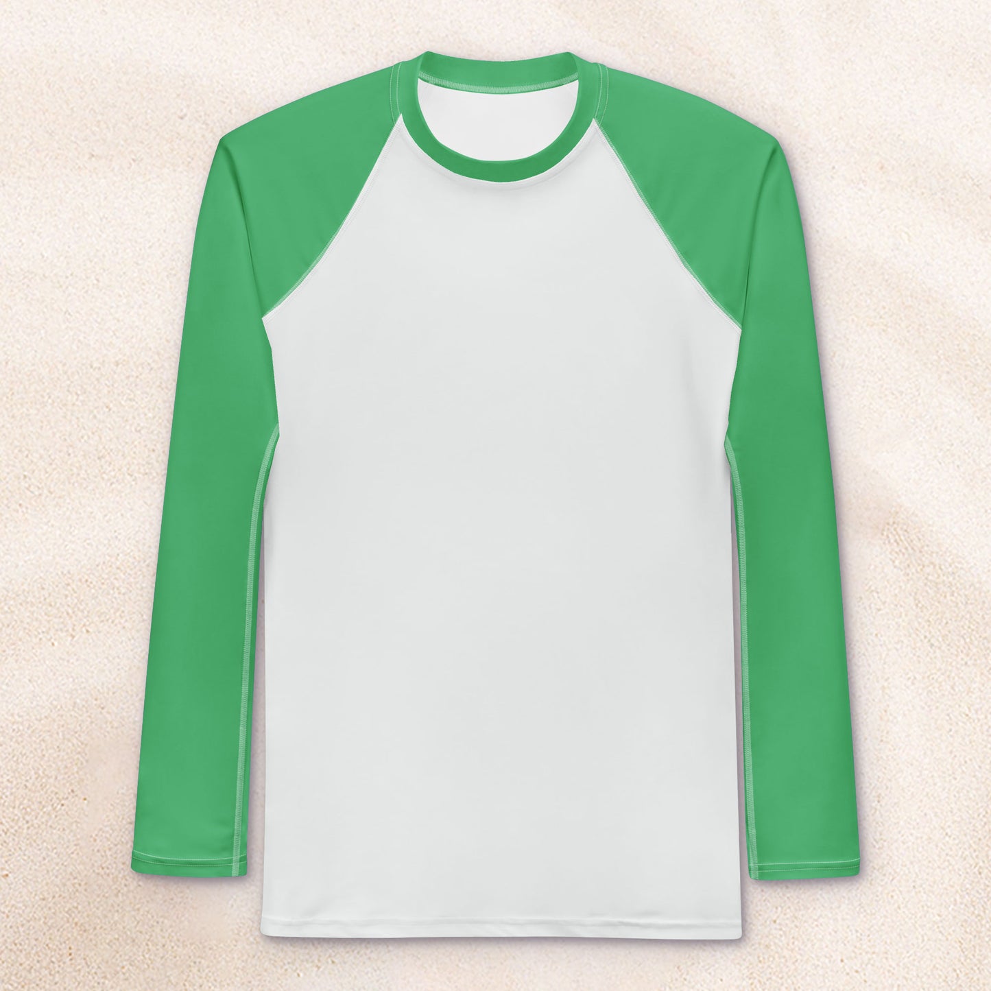 Color Block Surf Shirt – Palm Green and White Mist