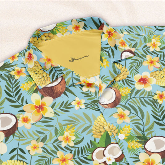 Tropicalia Camp Shirt – Sky Blue