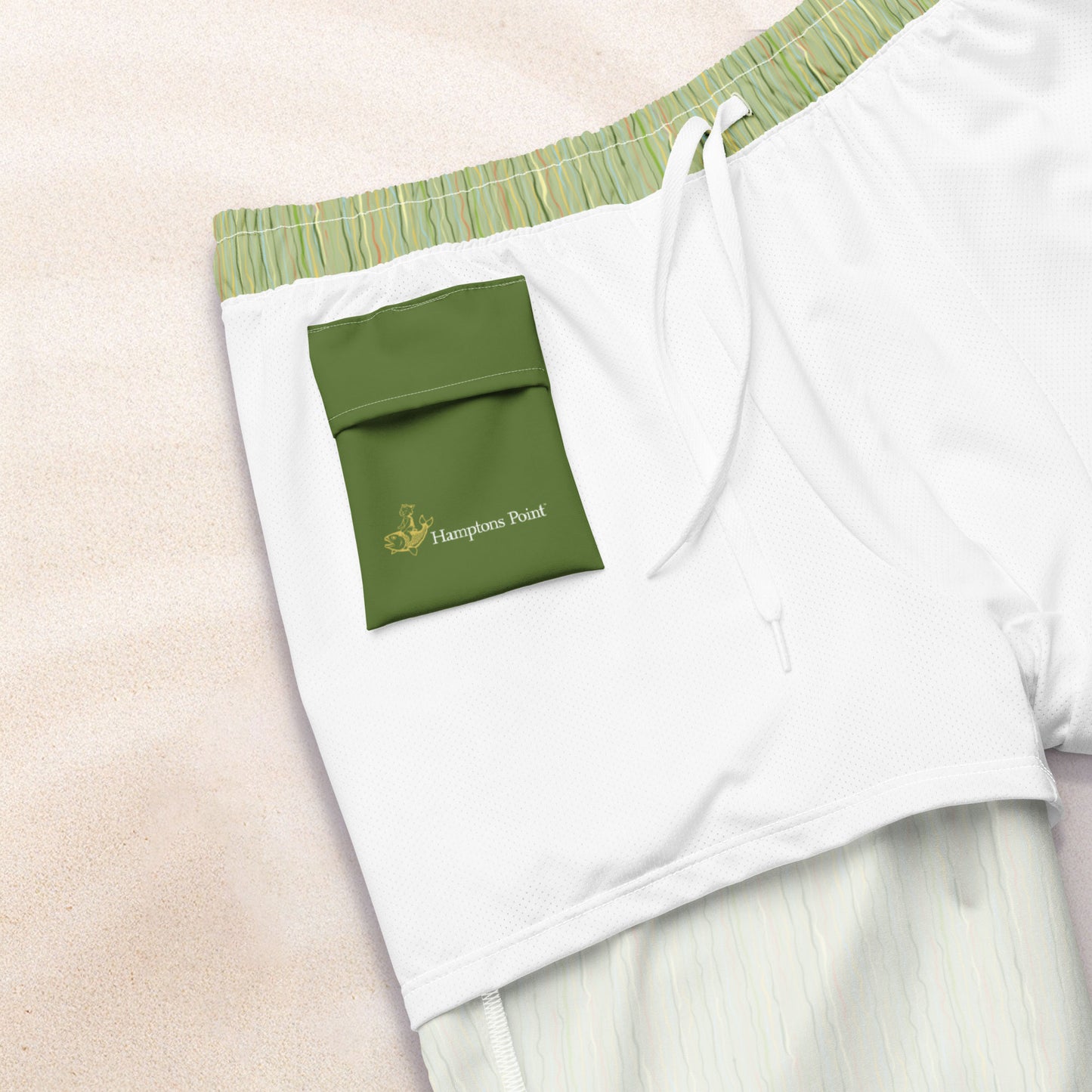 Tropicalia Swim Trunks – Light Grass with Sky Blue