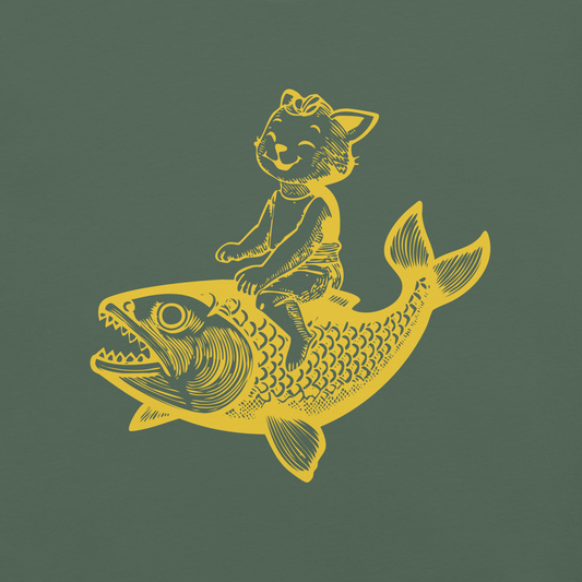 The Cat's Fish T-Shirt – Spruce Tree