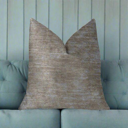 Bella Isabella Brown and Beige Luxury Throw Pillow