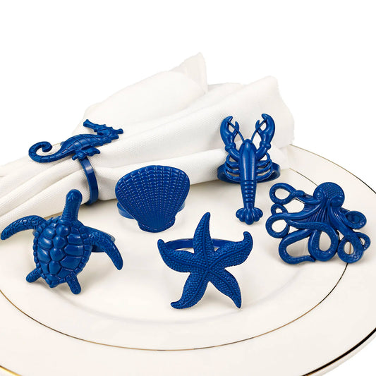 Coastal Heritage Napkin Rings - Sea Creatures