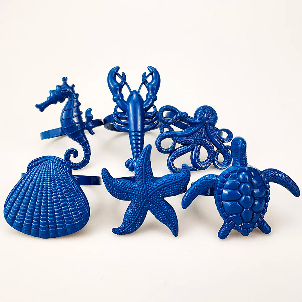 Coastal Heritage Napkin Rings - Sea Creatures