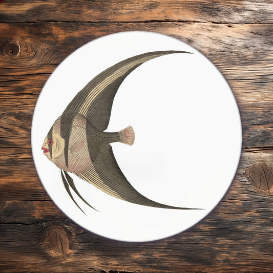 Vintage-inspired angelfish serving platter