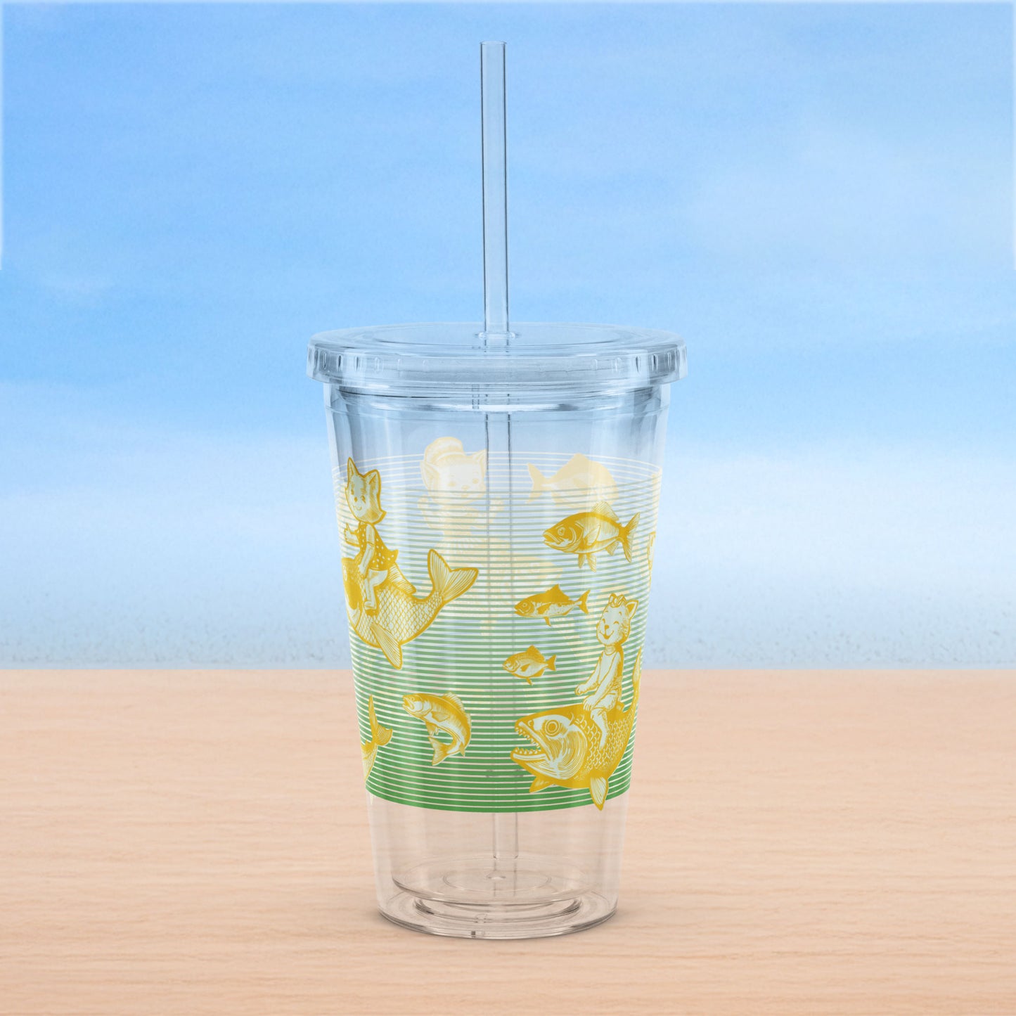The Cat's Fish Insulated Tumbler