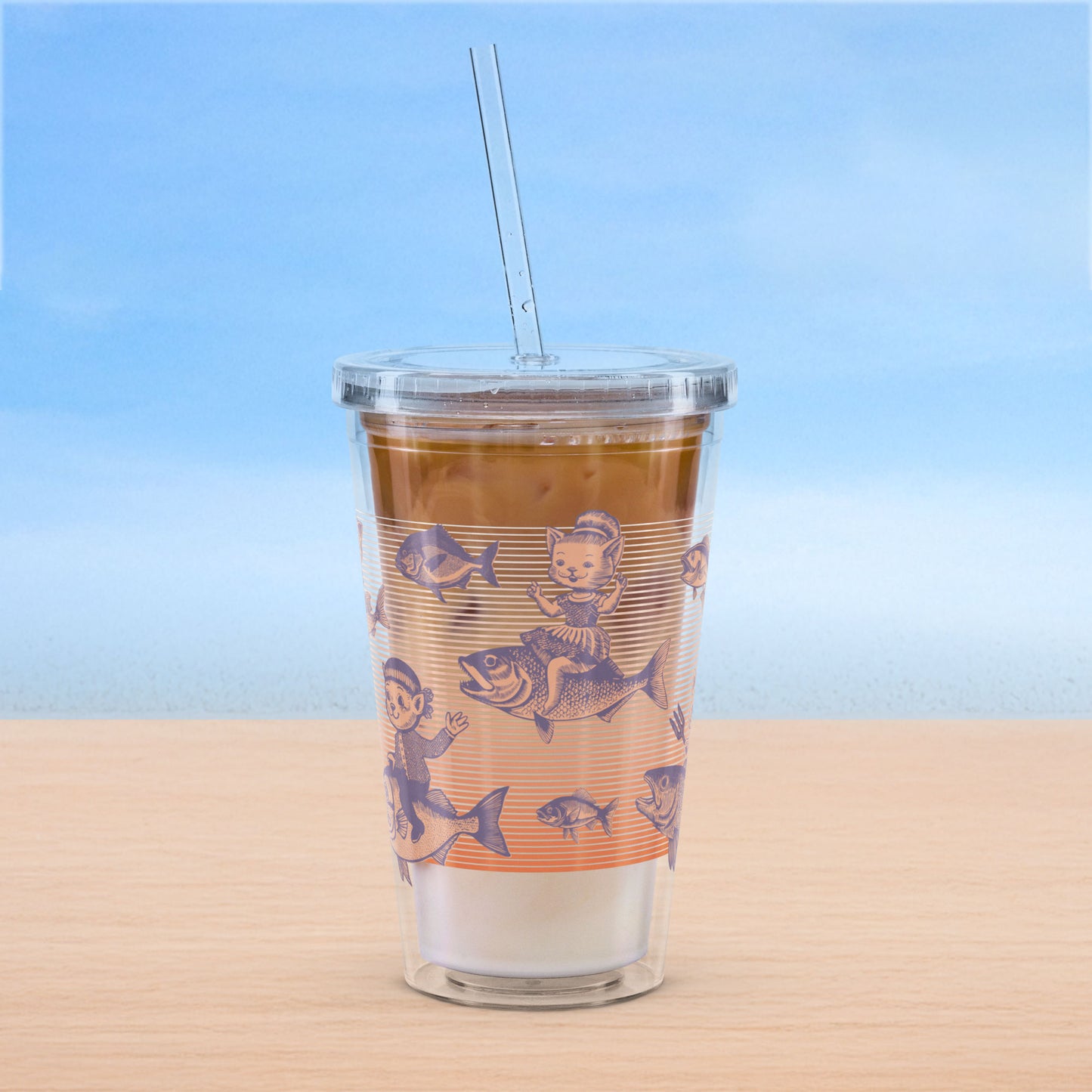 The Cat's Fish Insulated Tumbler