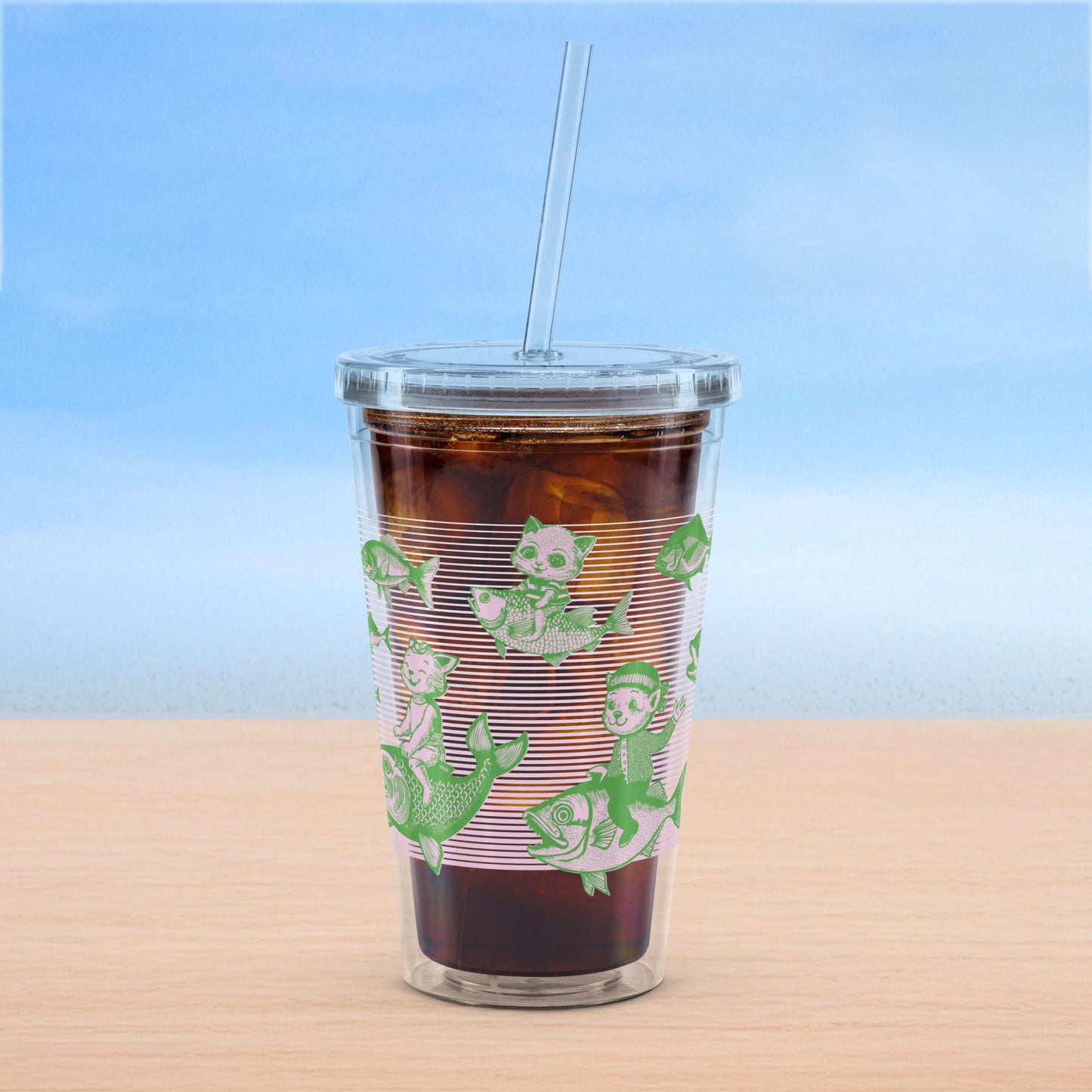 The Cat's Fish Insulated Tumbler