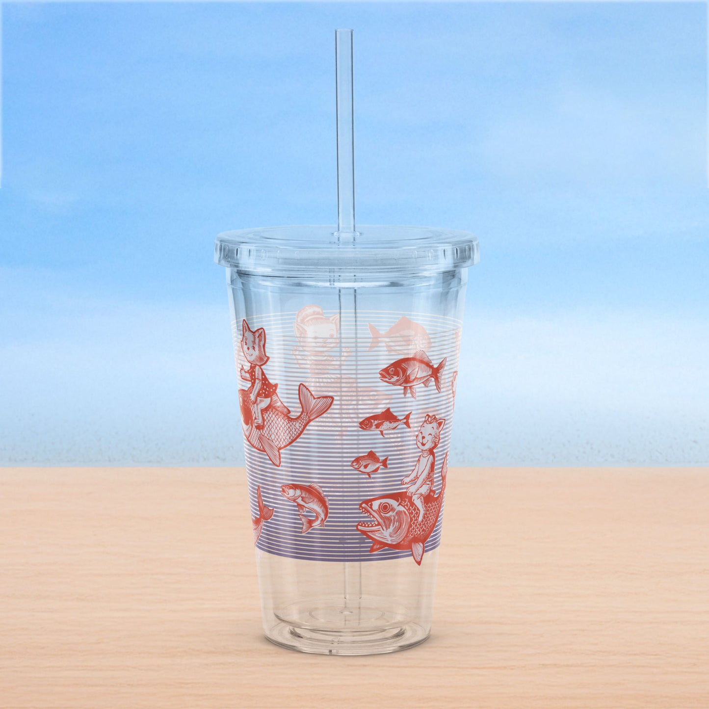 The Cat's Fish Insulated Tumbler