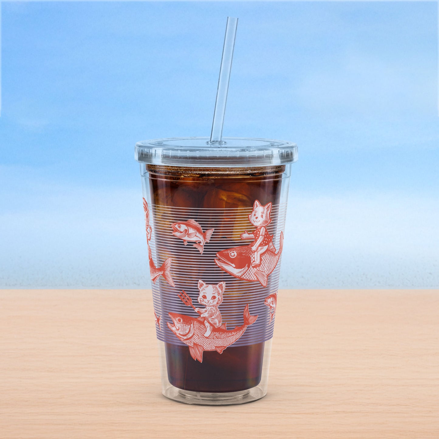 The Cat's Fish Insulated Tumbler