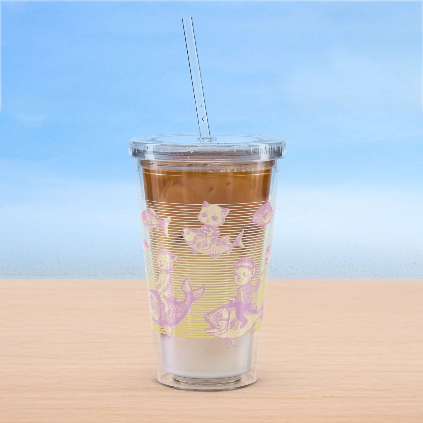 The Cat's Fish Insulated Tumbler