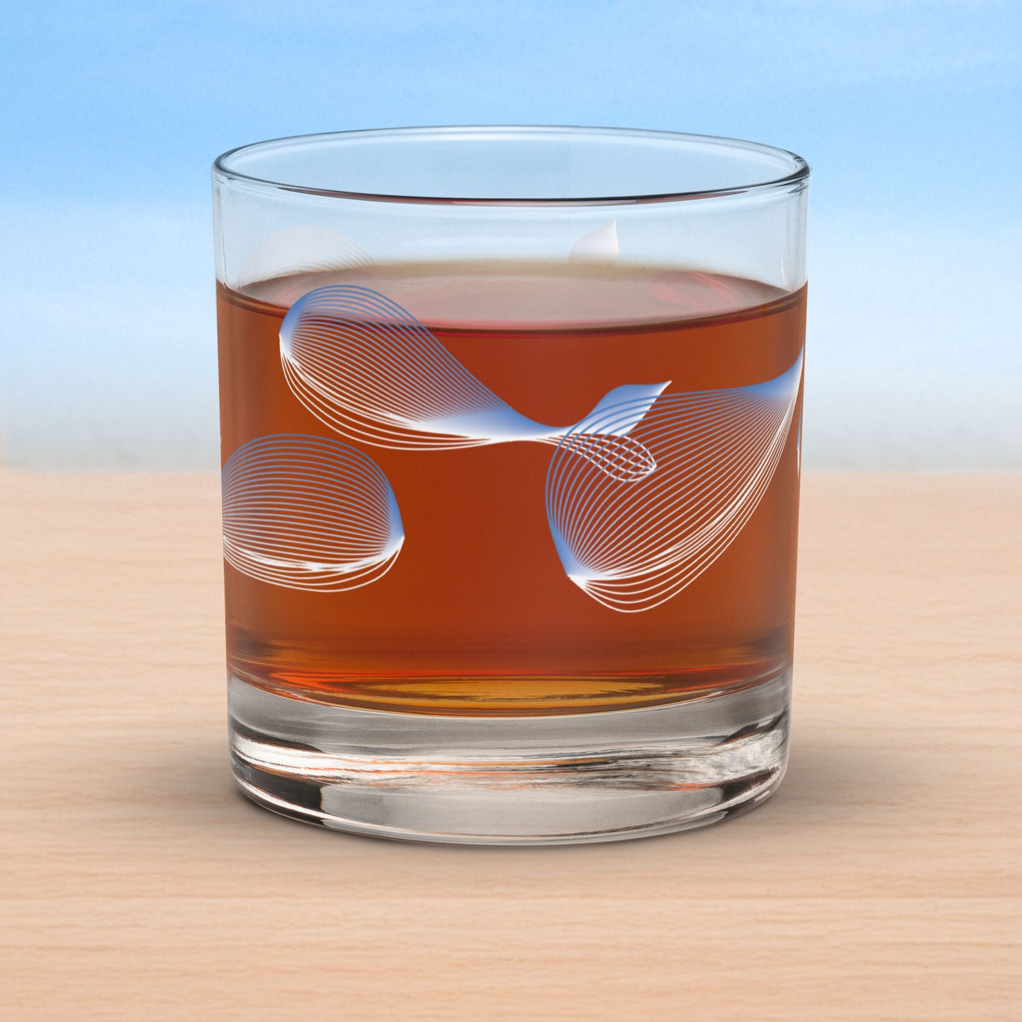 Whales old fashioned on-the-rocks glasses