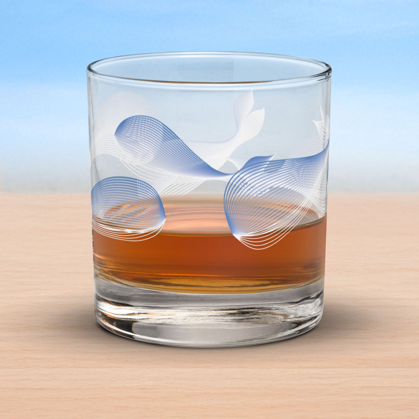 Whales old fashioned on-the-rocks glasses