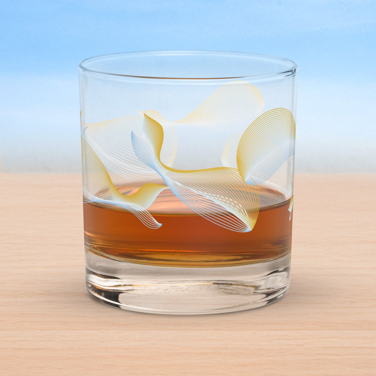 Whales old fashioned on-the-rocks glasses
