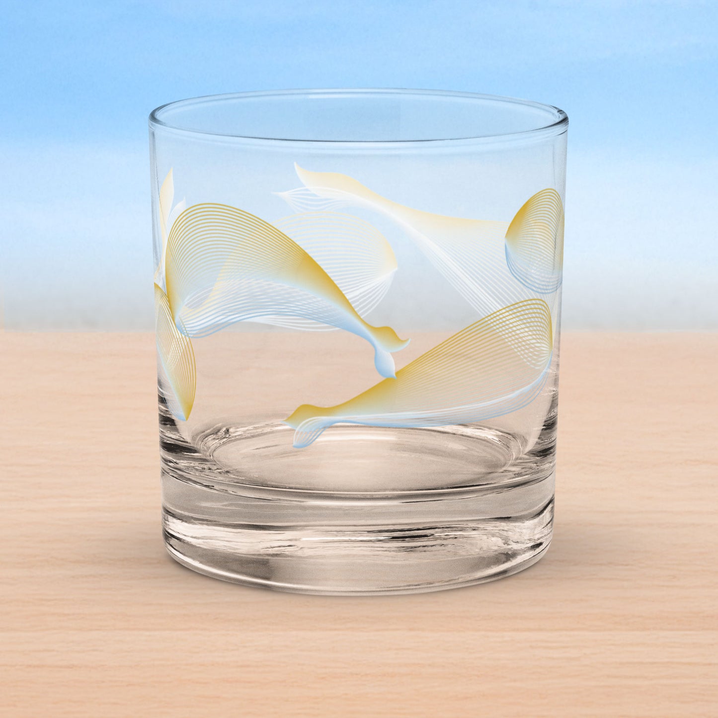 Whales old fashioned on-the-rocks glasses