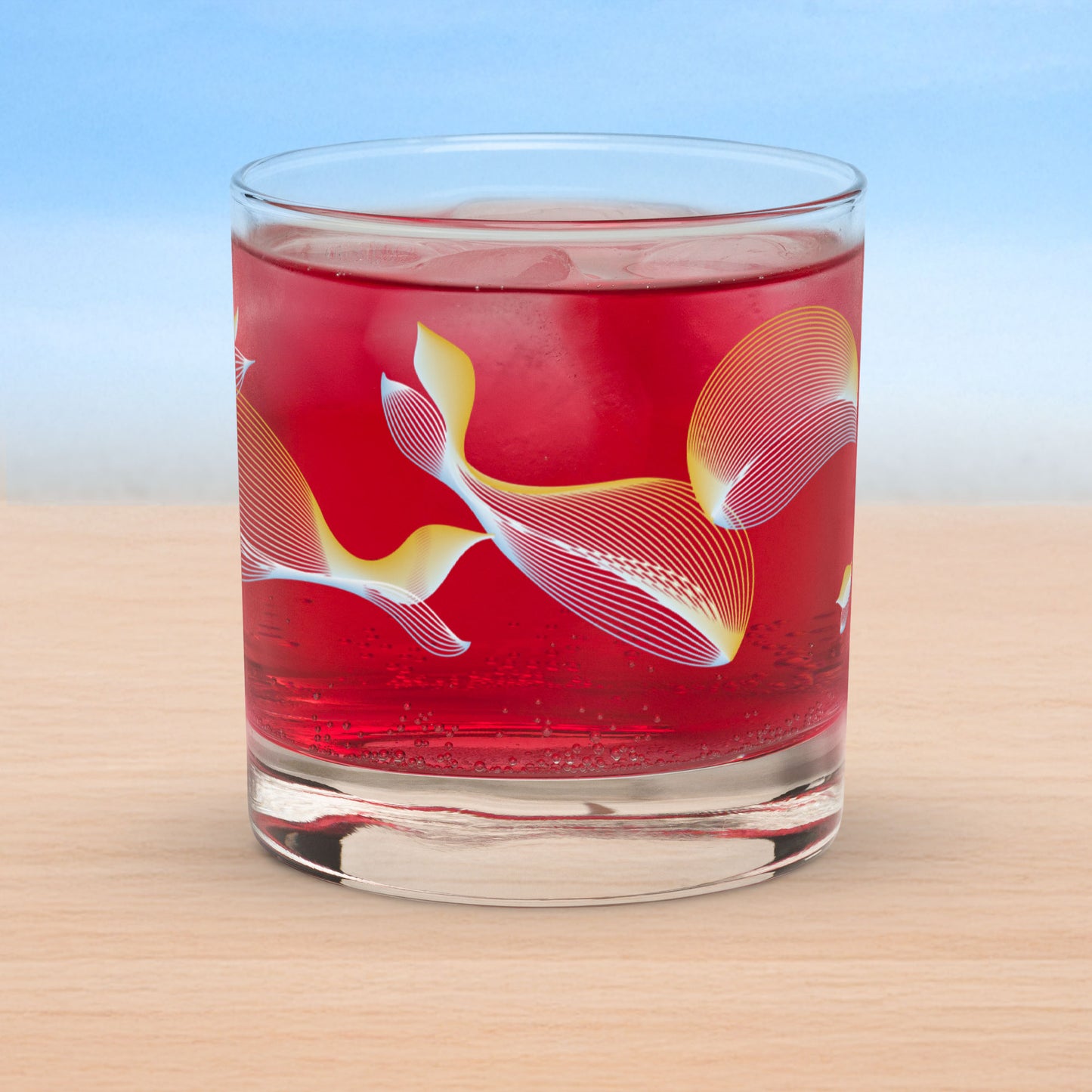 Whales old fashioned on-the-rocks glasses