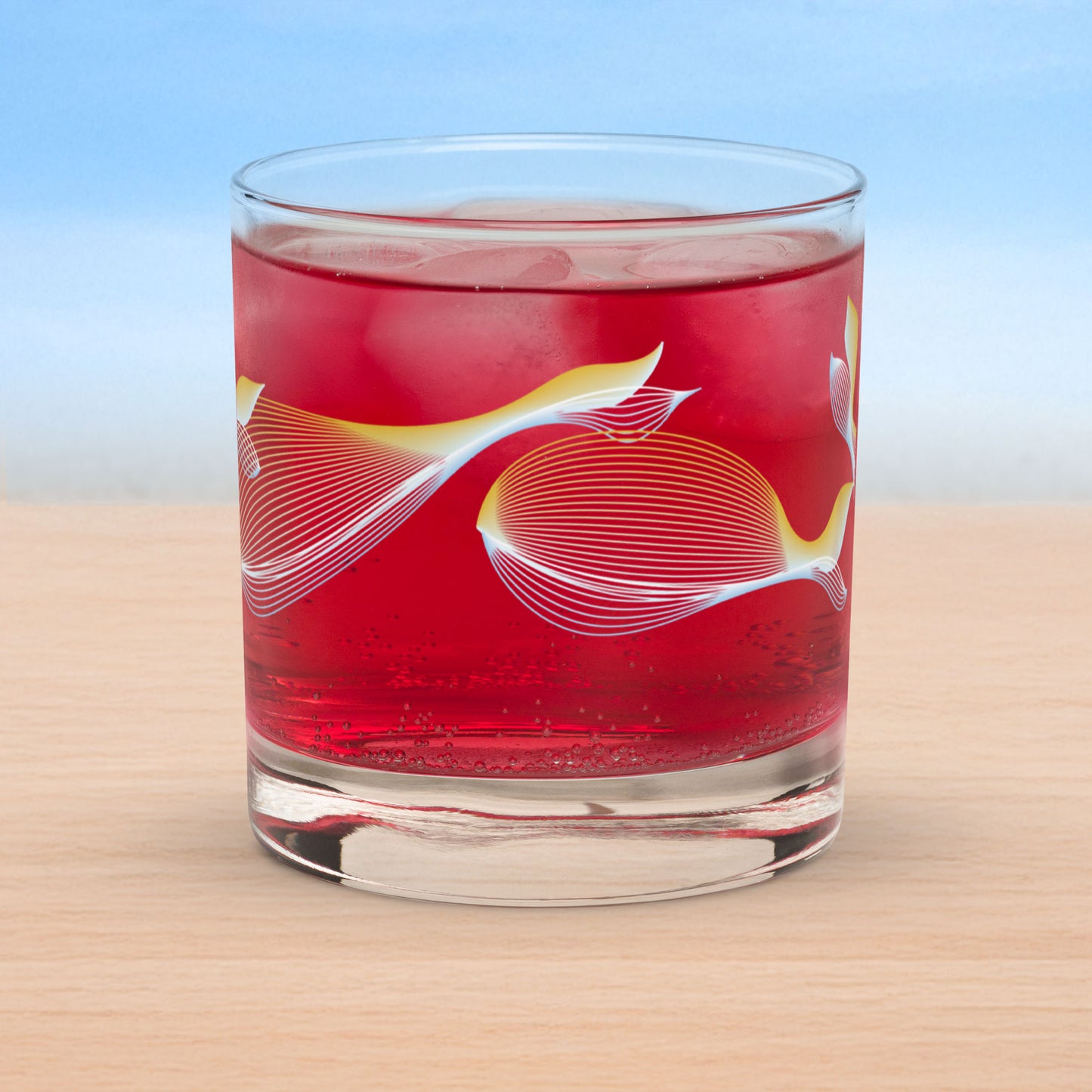 Whales old fashioned on-the-rocks glasses