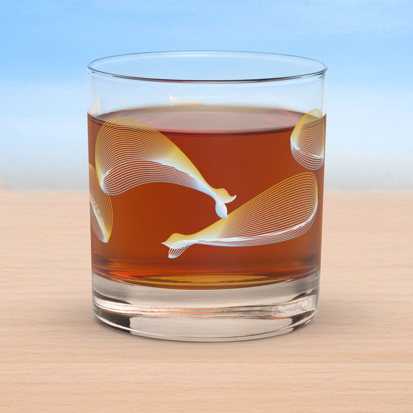 Whales old fashioned on-the-rocks glasses