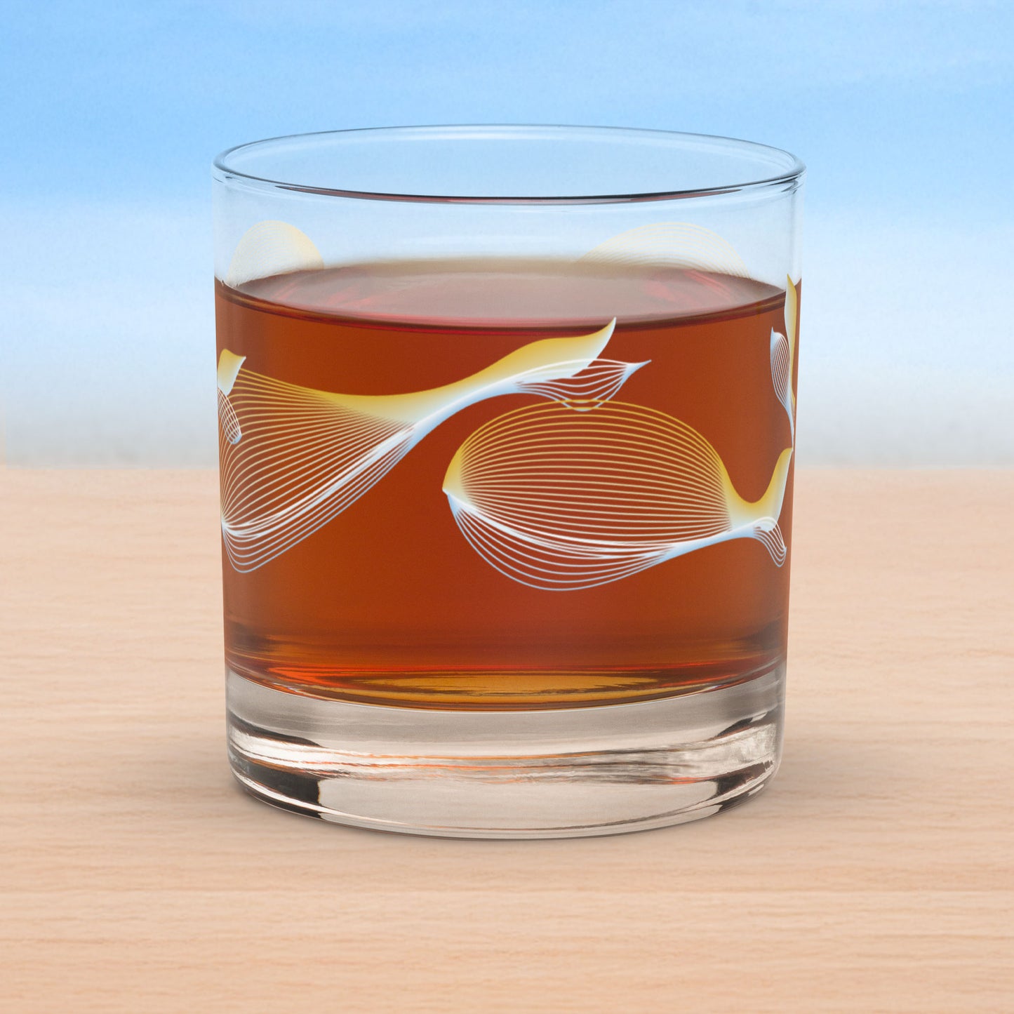 Whales old fashioned on-the-rocks glasses