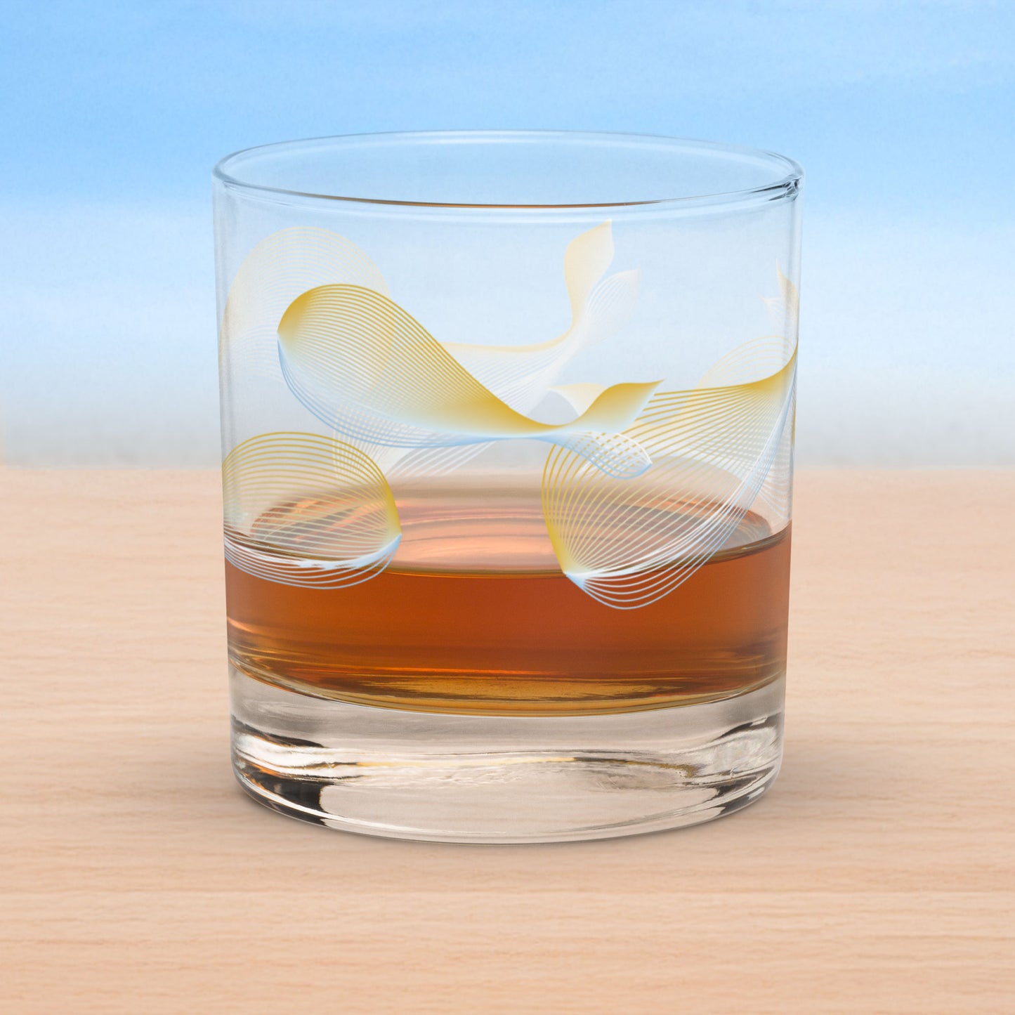 Whales old fashioned on-the-rocks glasses