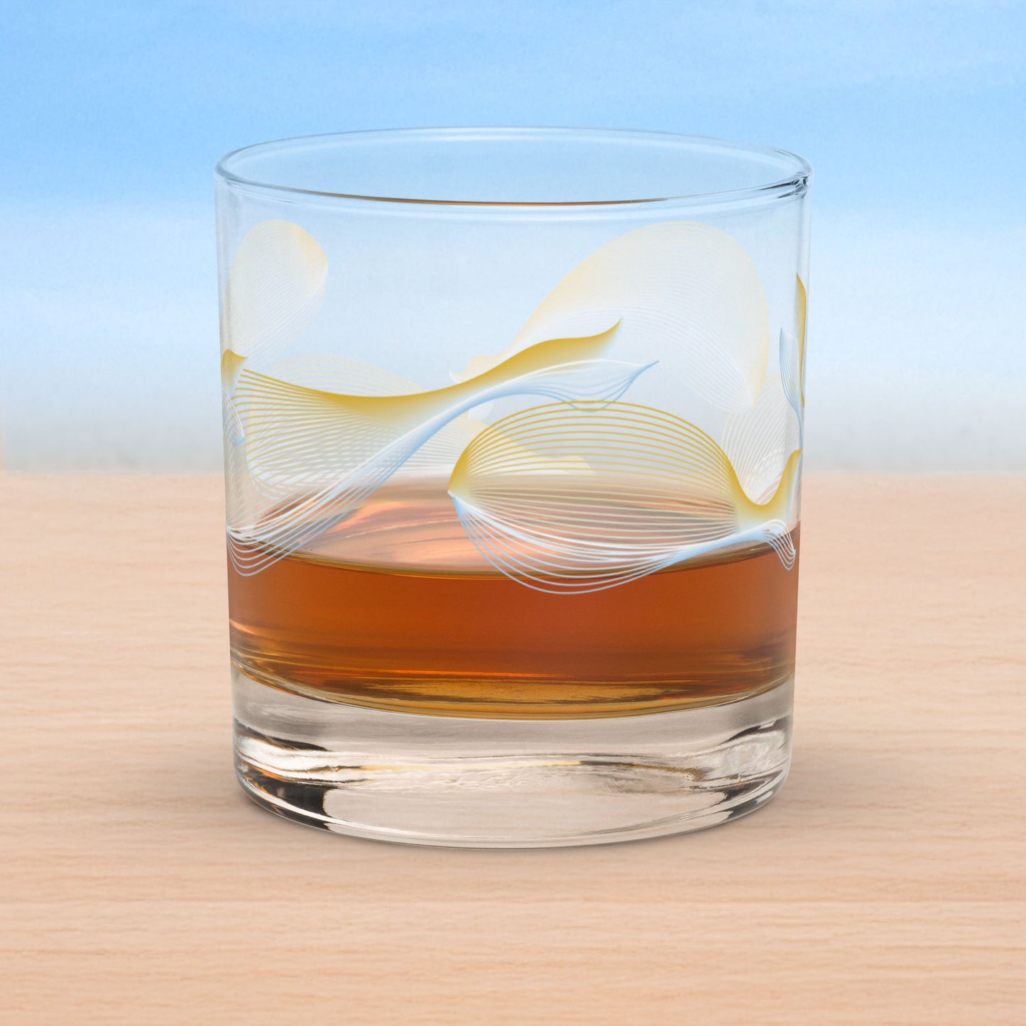 Whales old fashioned on-the-rocks glasses
