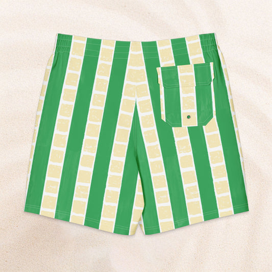 Palheiros Board Shorts – Turtle Stripe