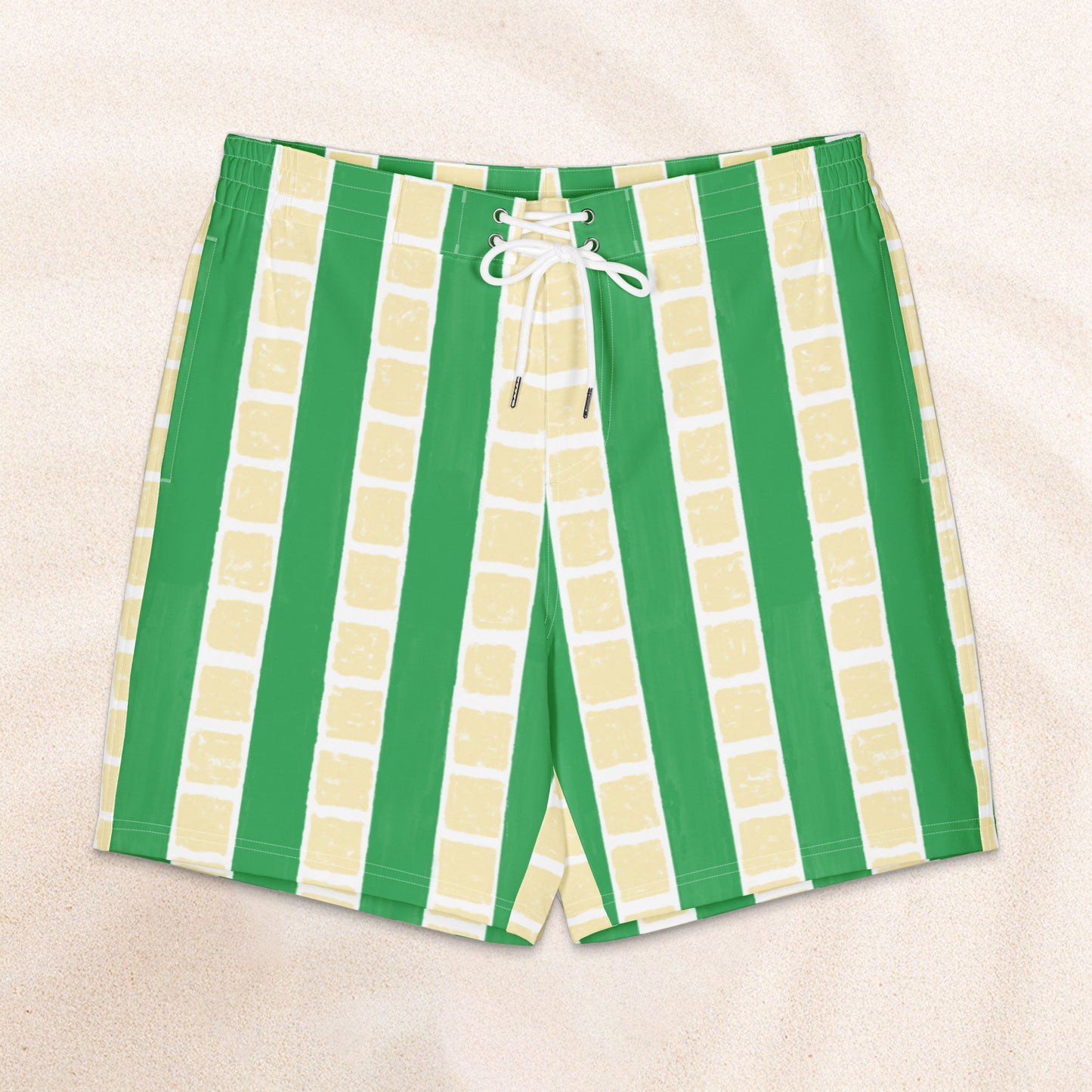 Palheiros Board Shorts – Turtle Stripe