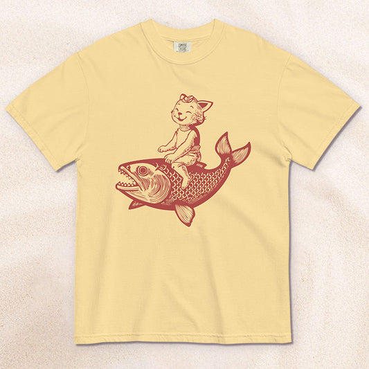 The Cat's Fish T-Shirt – Butter