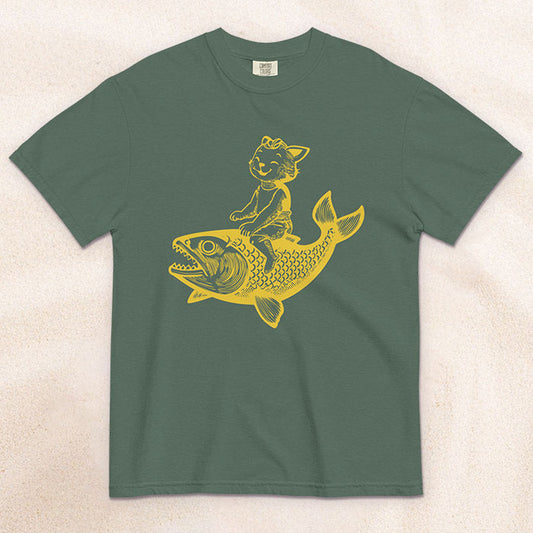 The Cat's Fish T-Shirt – Spruce Tree