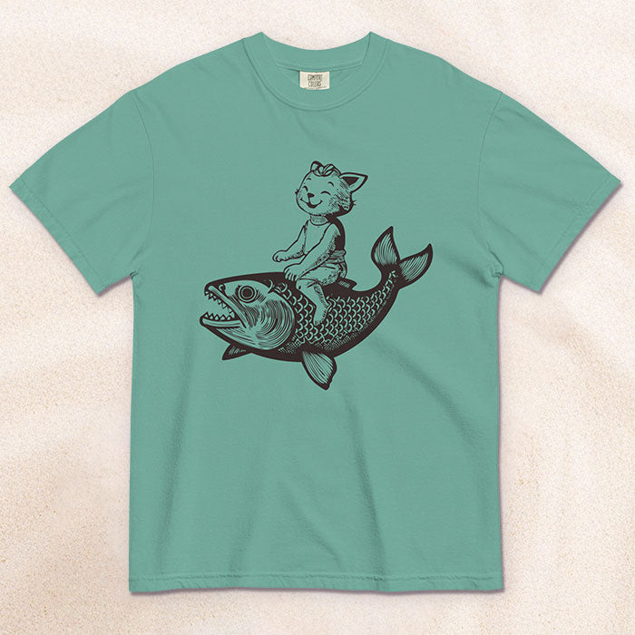 The Cat's Fish Adult T-Shirt – Sea Pine