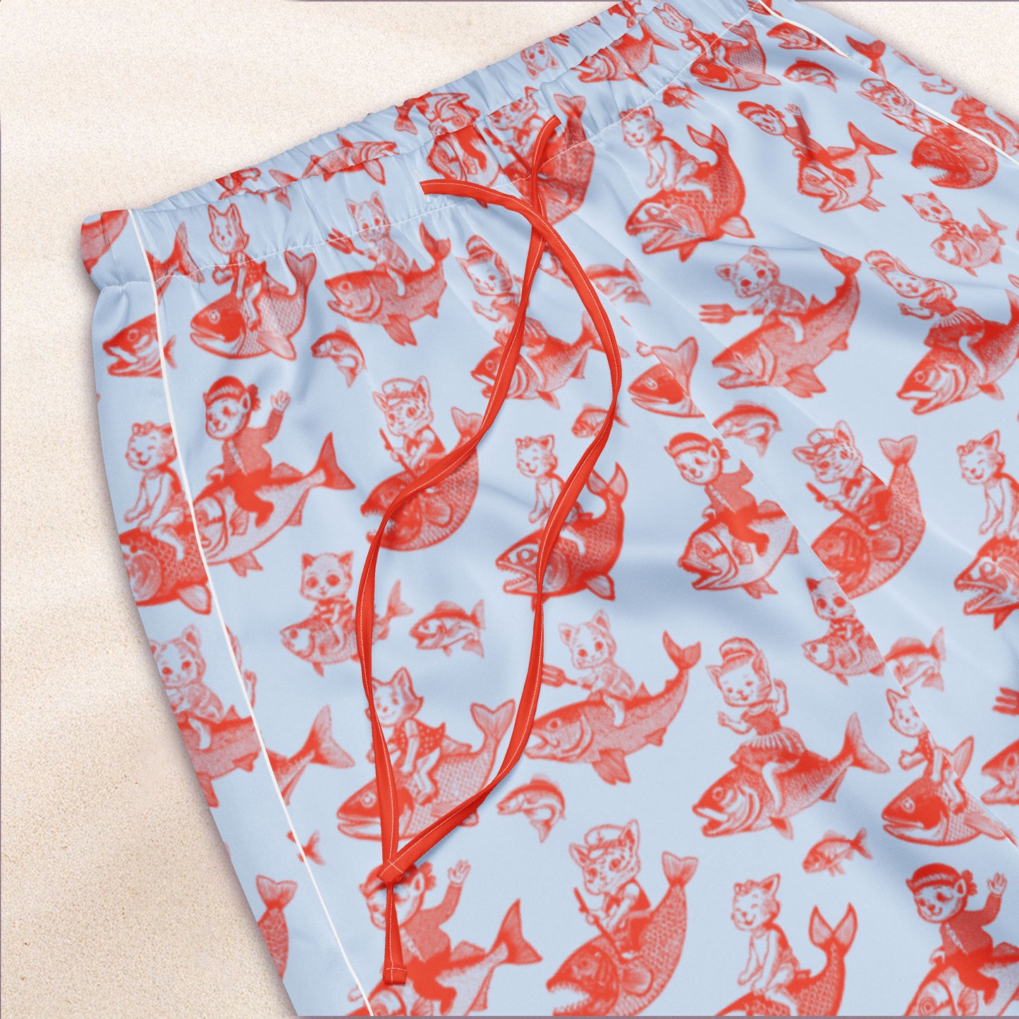 The Cat's Fish Pajama Pants – Periwinkle Blue