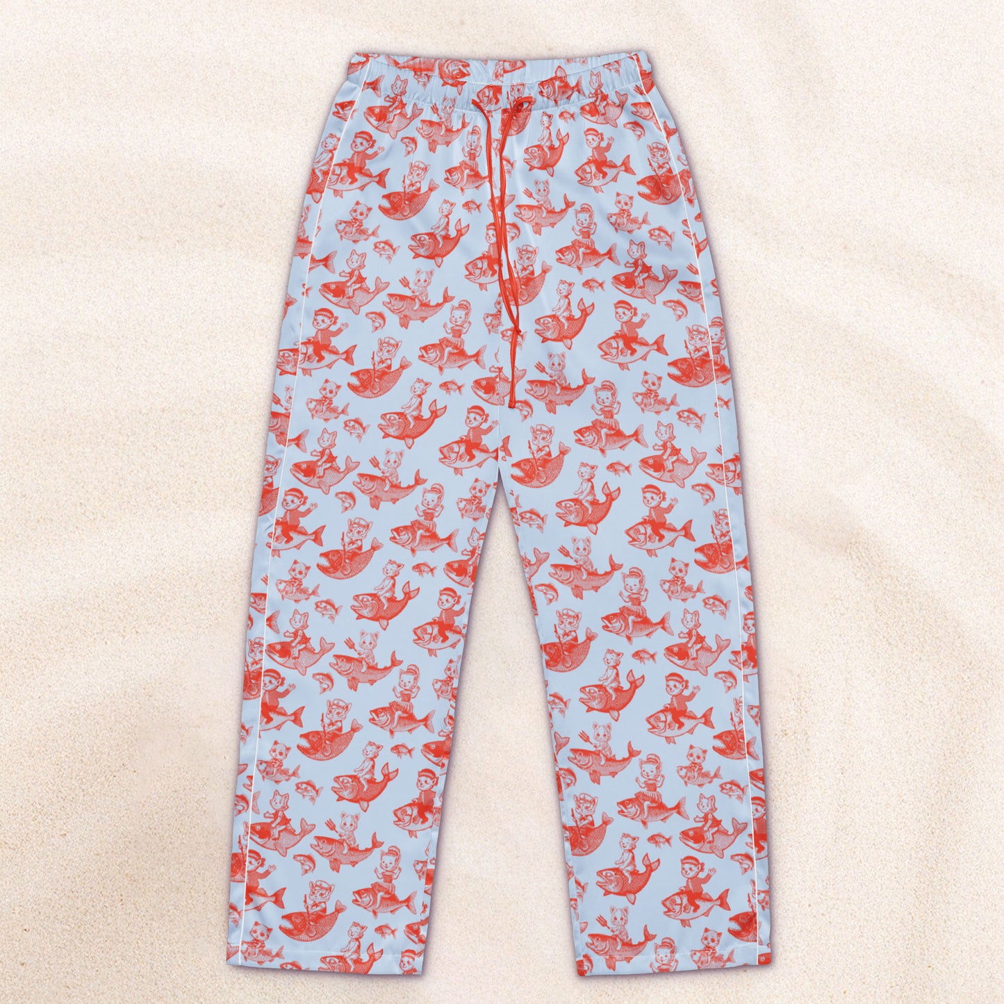 The Cat's Fish Pajama Pants – Periwinkle Blue