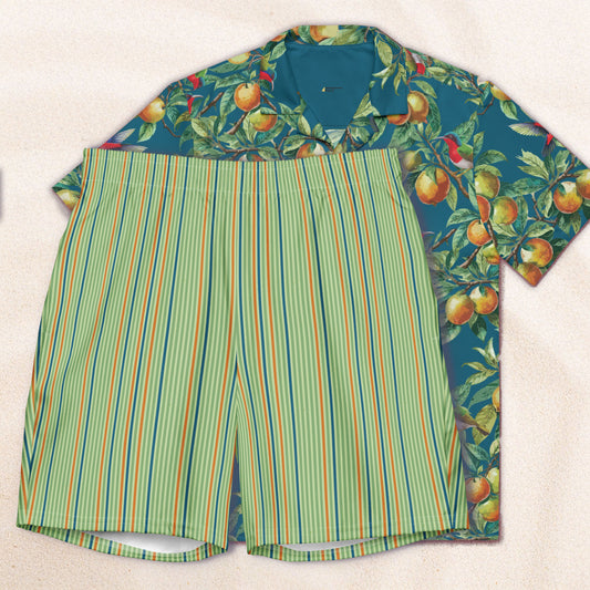 Valencia Stripe Eco-Friendly Swim Trunks