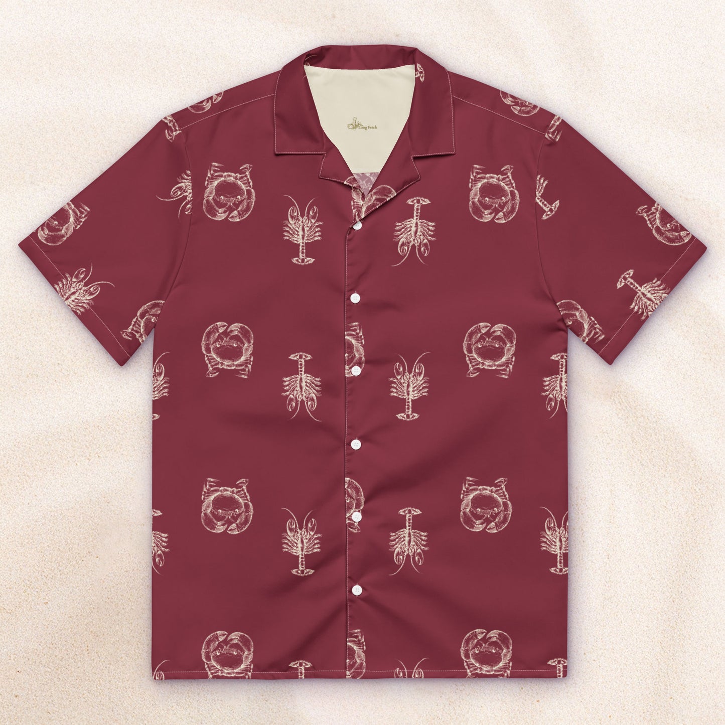 Field Guide Cuban Collar Shirt – Burgundy