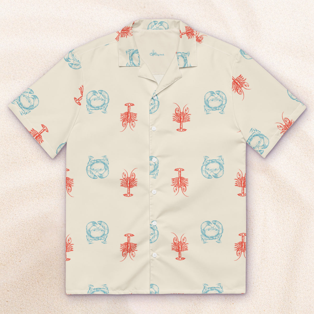 Field Guide Cuban Collar Shirt – Colorful Cream