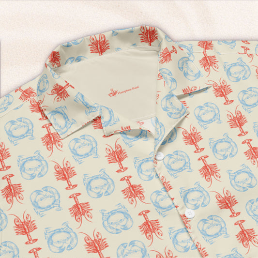 Heavy Crabs and Jumbo Lobsters Close Repeat Vacation Shirt – Colorful Cream