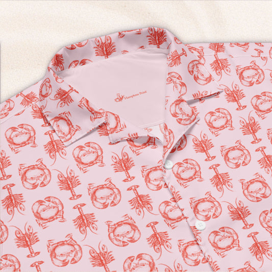 Heavy Crabs and Jumbo Lobsters Close Repeat Vacation Shirt – Blush Pink